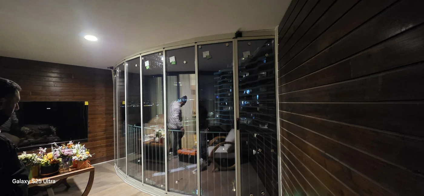 Kupa cam balkon uygulama örneği
